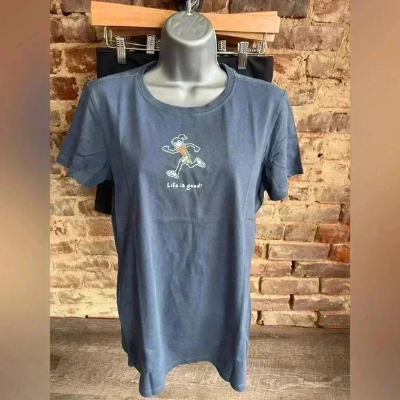 Life Is Good Tops - Life is Good Crusher Running Tee